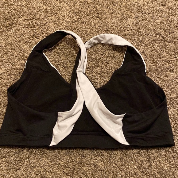 Victoria’s Secret Sport Sports Bra Black White Medium - Picture 3 of 4
